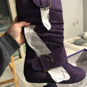Brand new purple boots